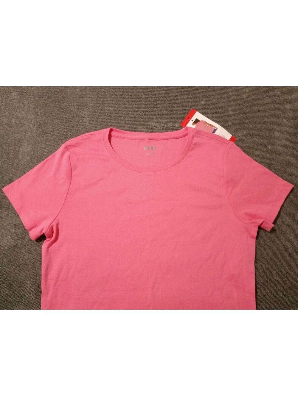 DKNY Pink Short Sleeve Crew Neck T-Shirt Medium NWT